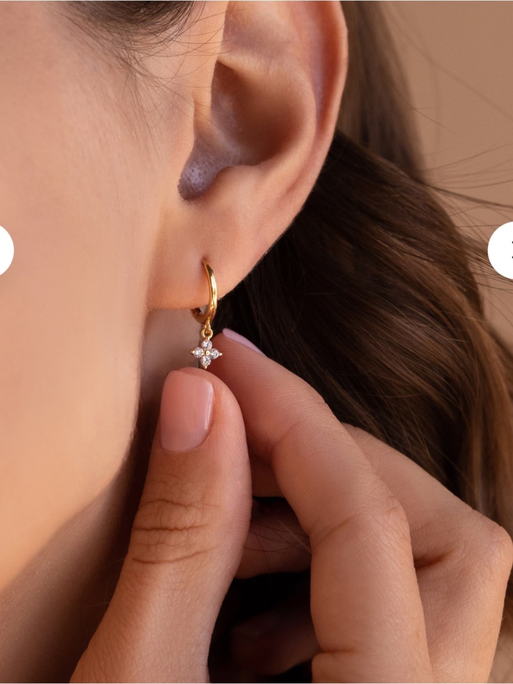 💎 flower drop earrings